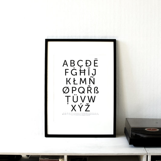 ABÇ-plansch – screen print