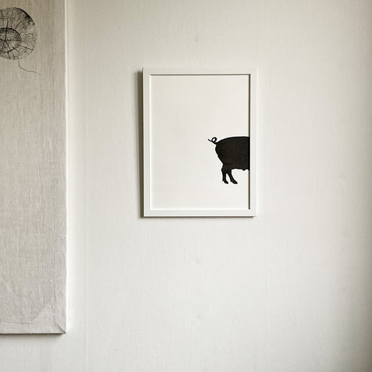 Glad gris - riso print