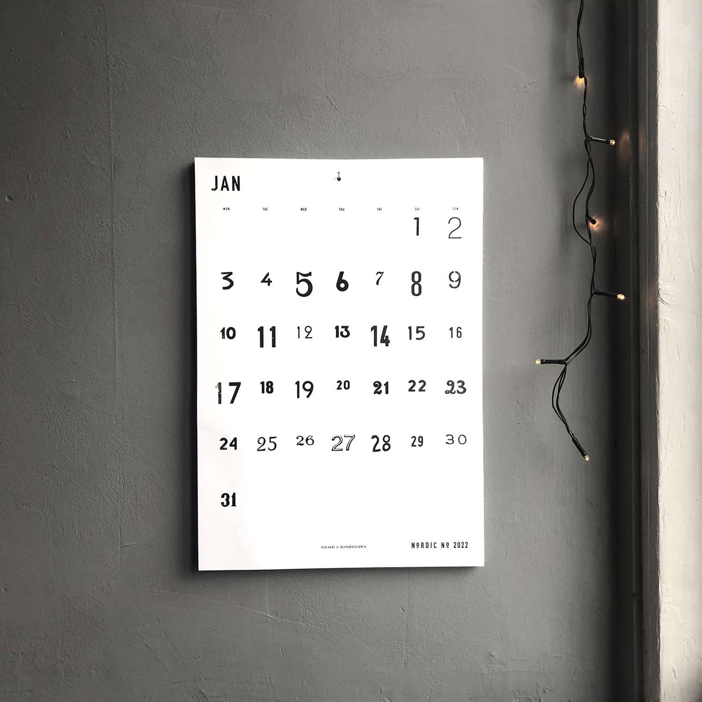 Nordic No 2022 Wandkalender
