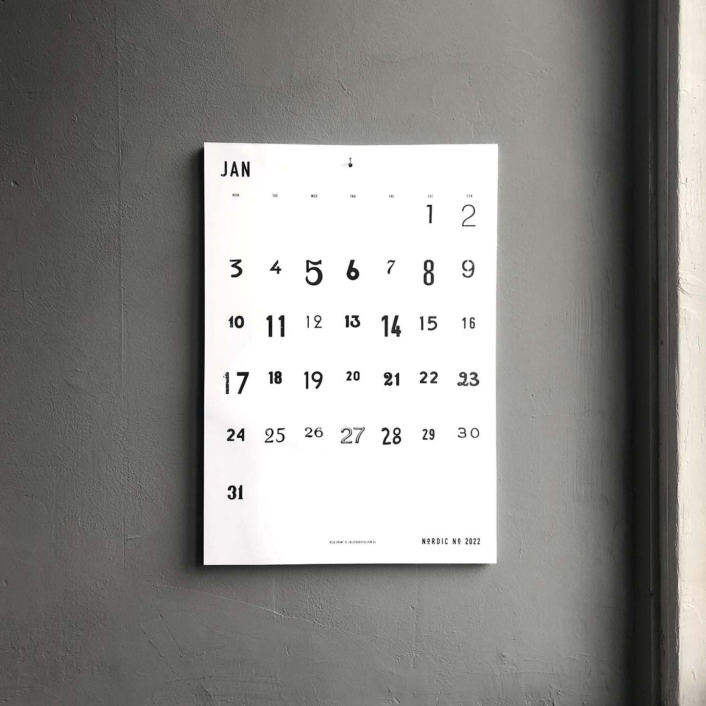 Nordic No 2022 Wandkalender