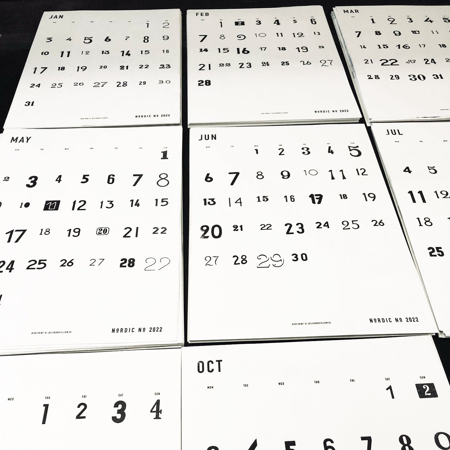 Nordic No 2022 Wandkalender