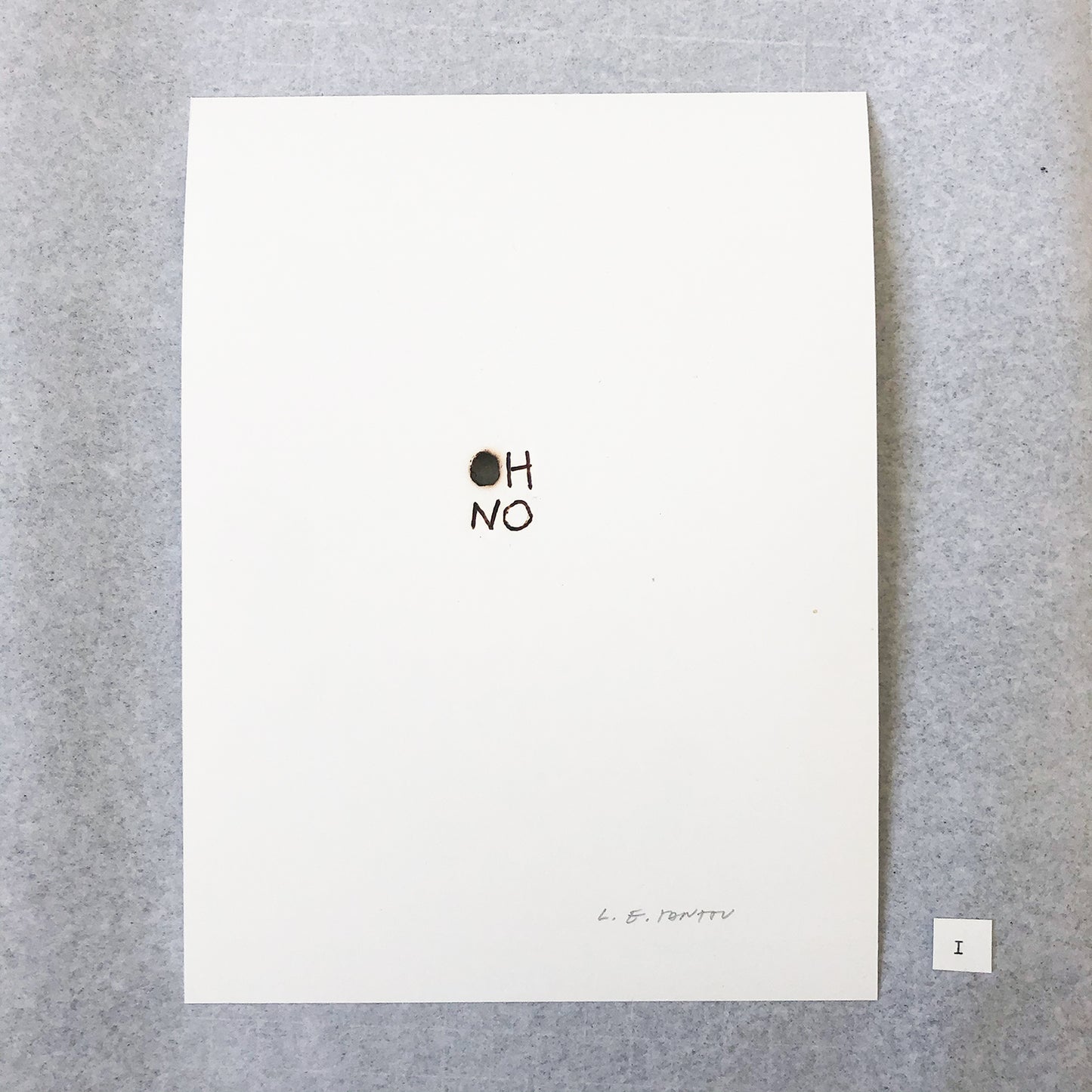 OH NO – pyro drawing