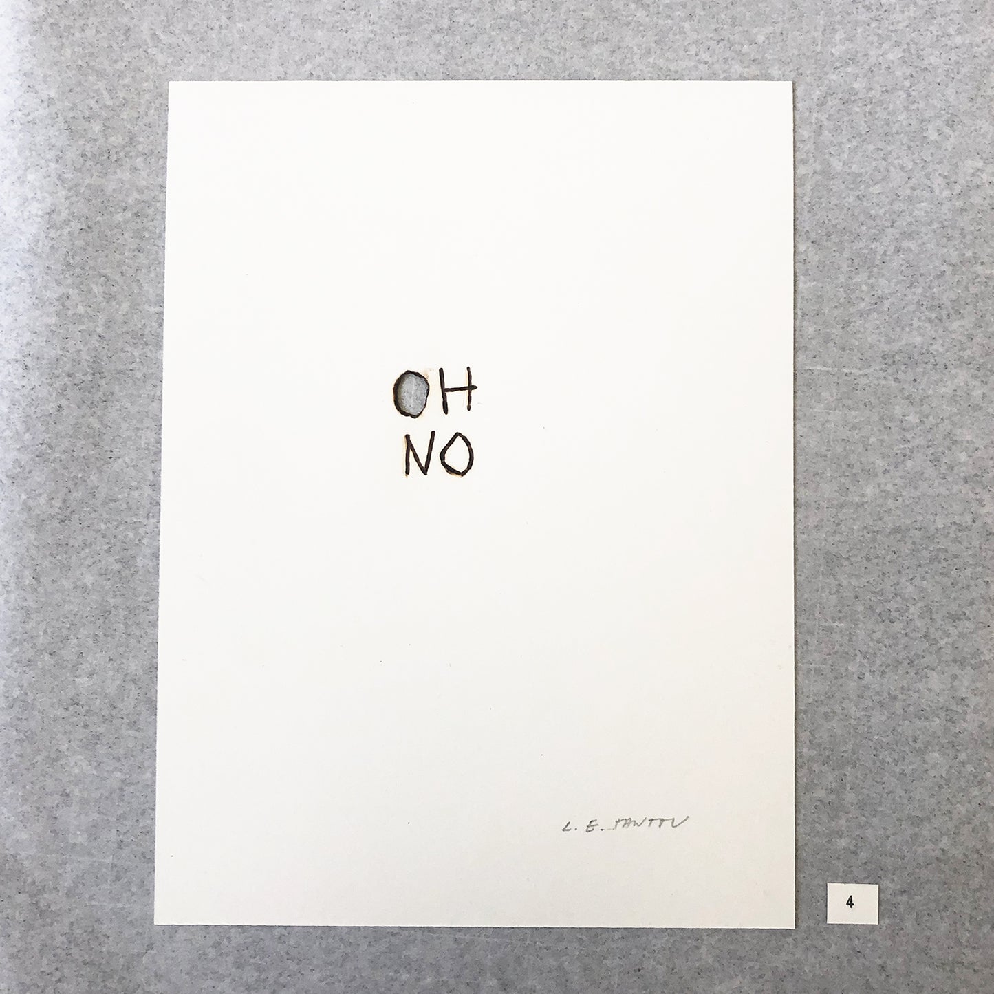 OH NO – pyro drawing