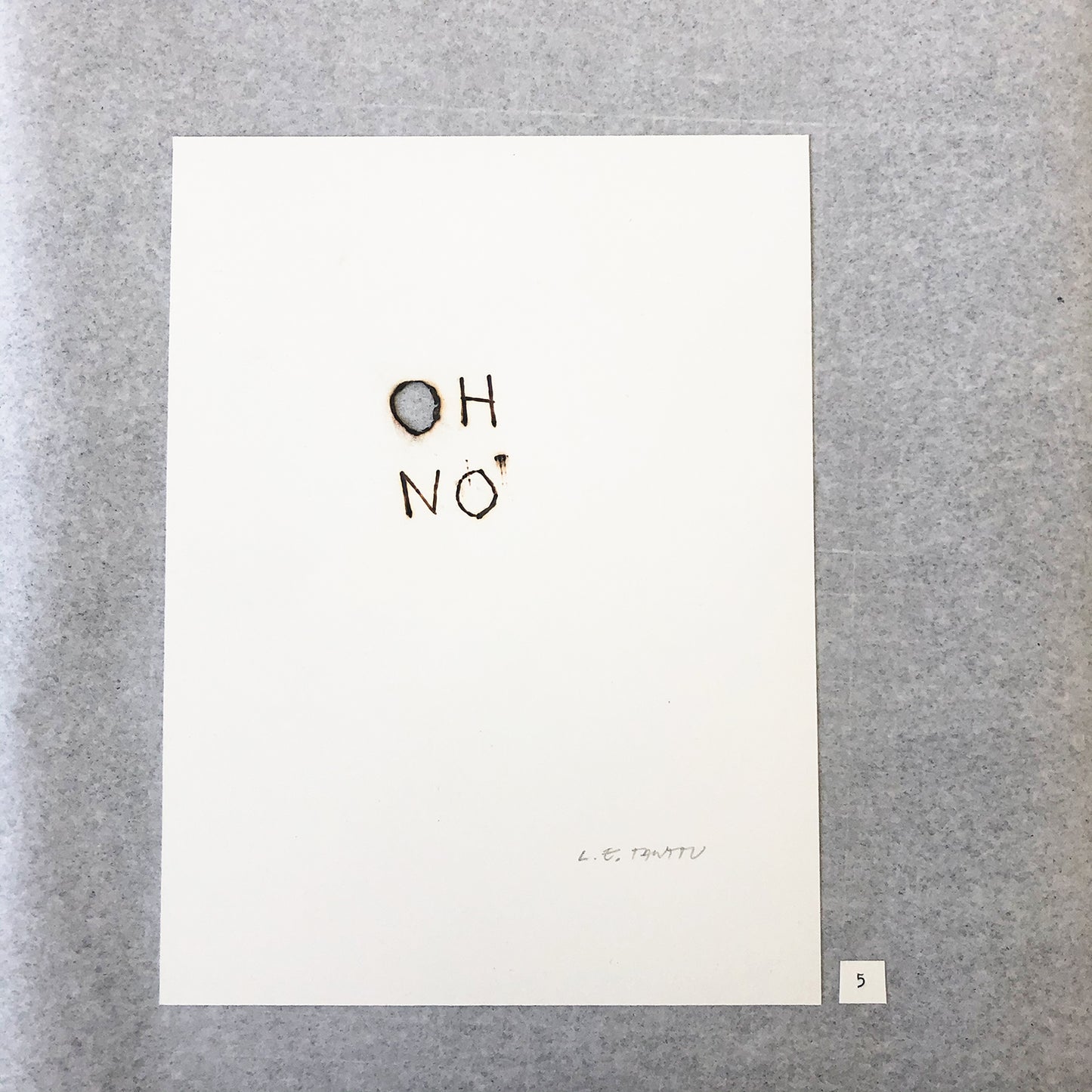 OH NO – pyro drawing