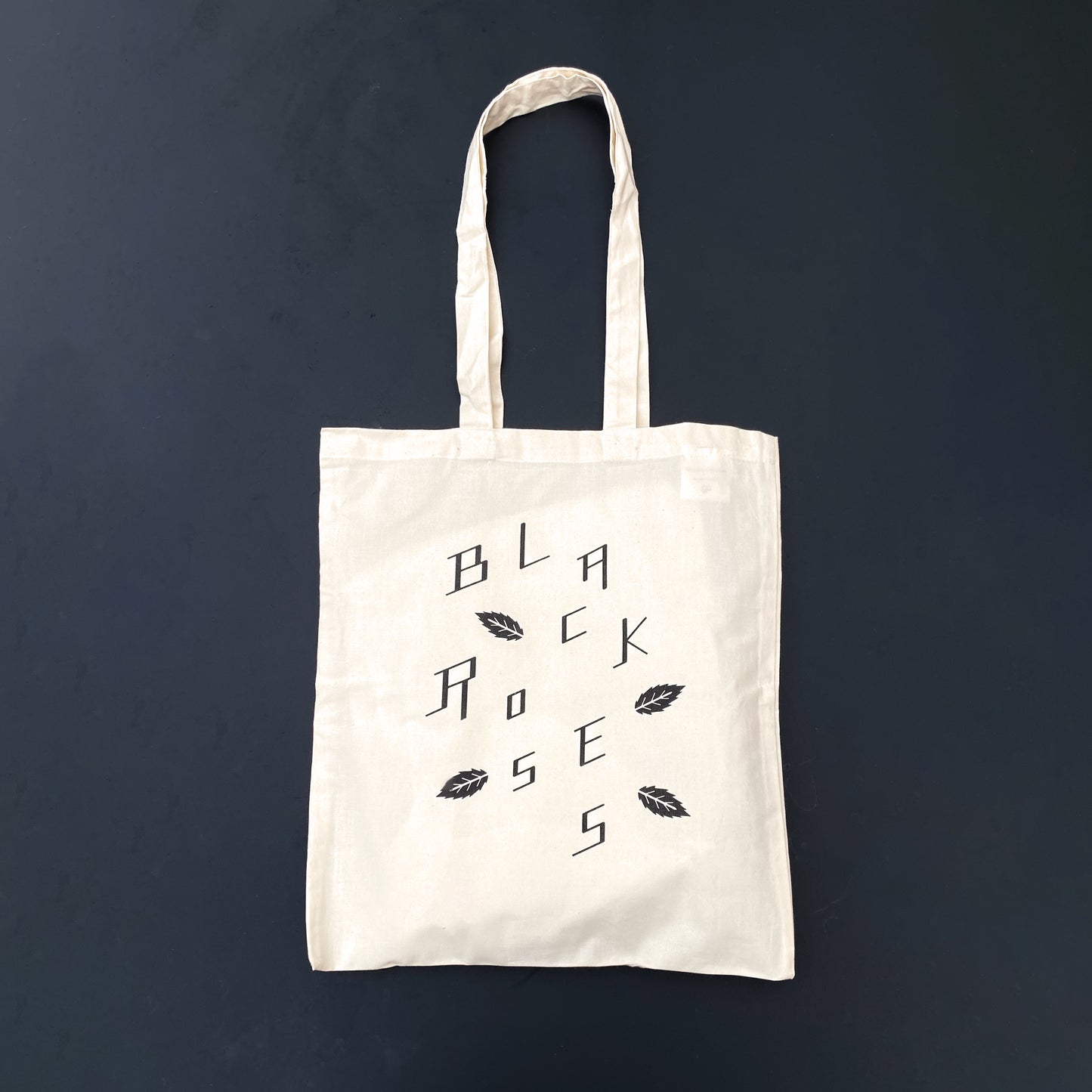 Black Roses - Totebag - natural white