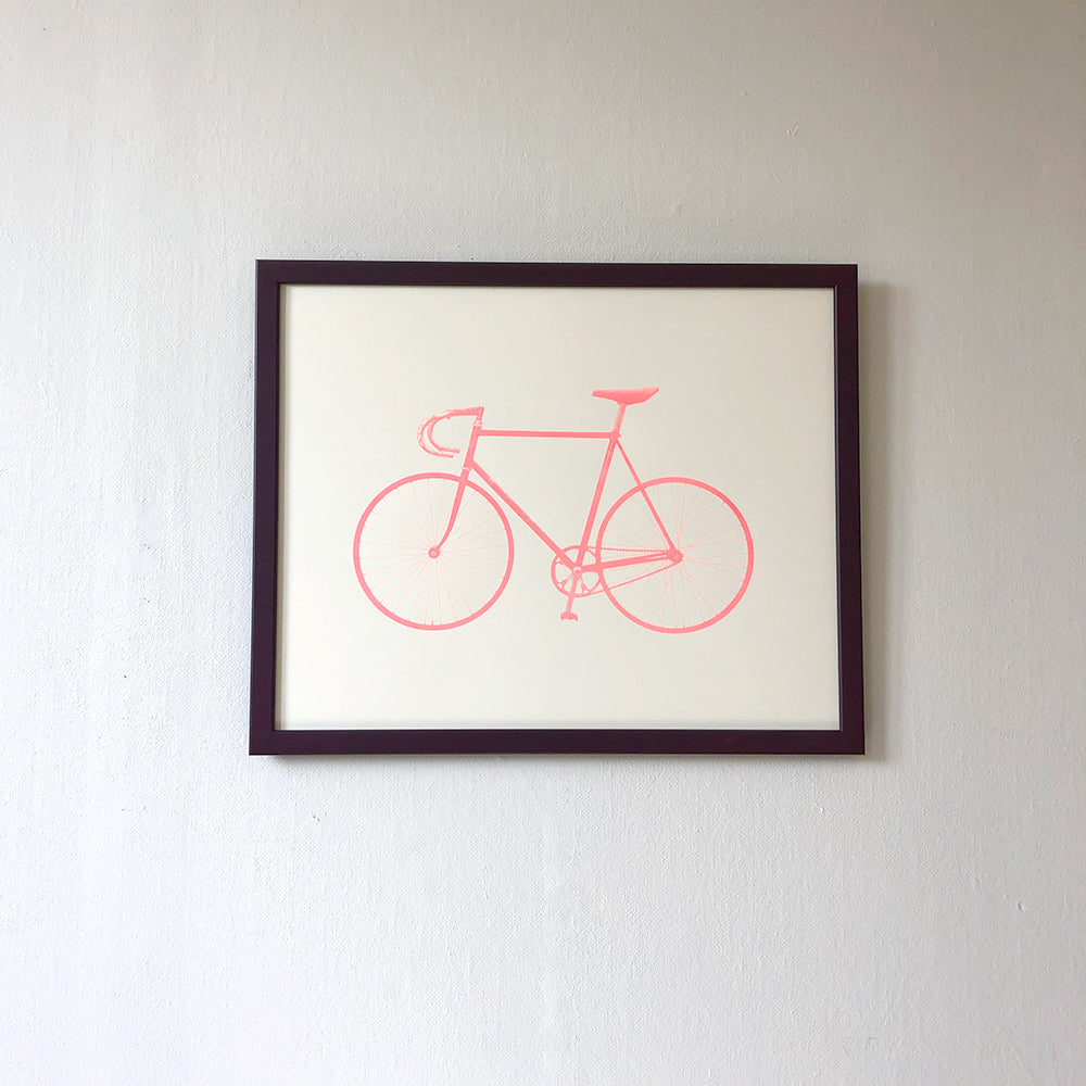 Ride M Fluorescent Red - Screen print