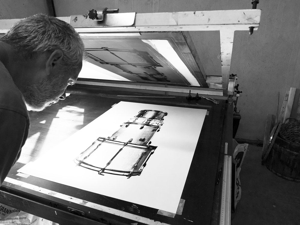 Batterie – screen print