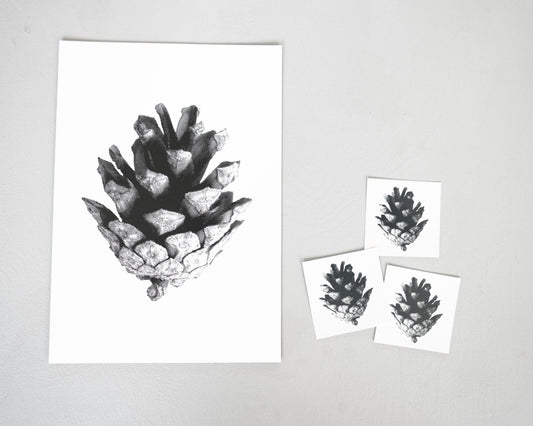 Kotten as card and temporary tattoo.