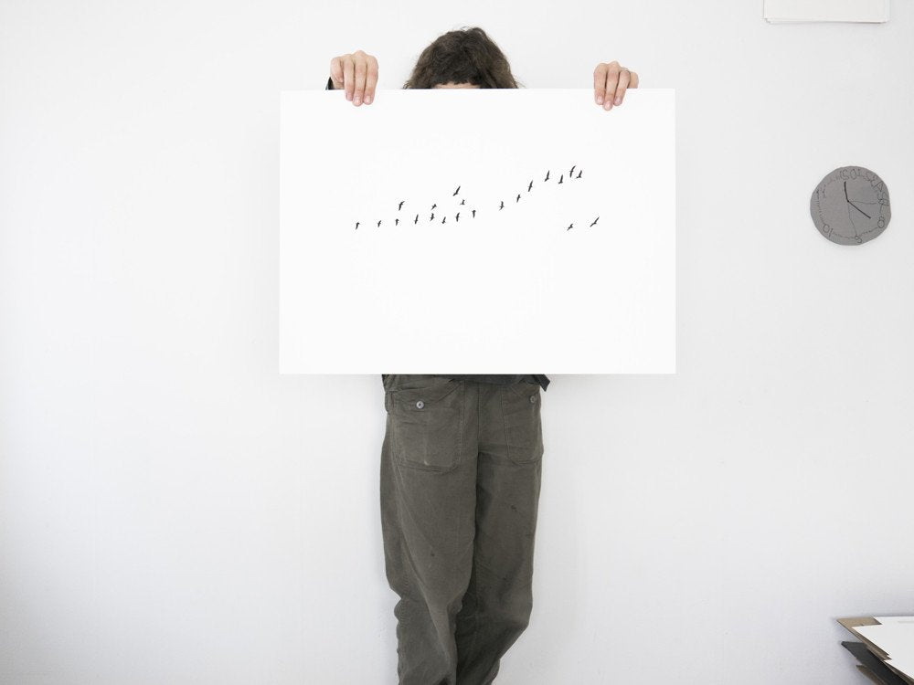 Birds Migration – screen print