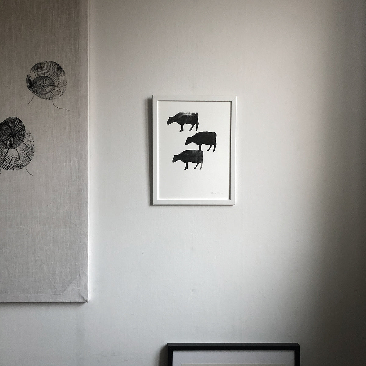 Cows - riso print